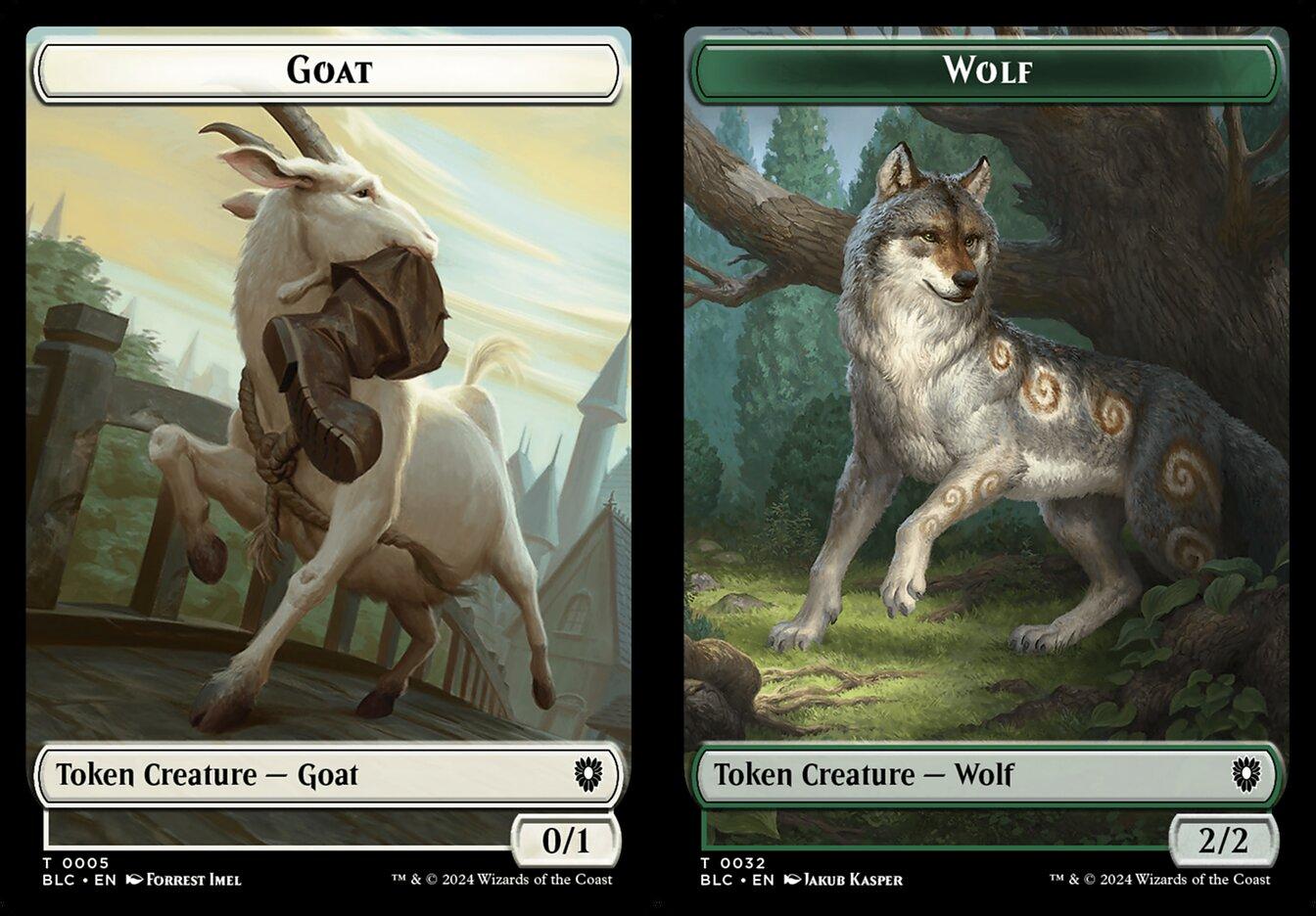 Goat (0005) // Wolf (0032) Double-Sided Token